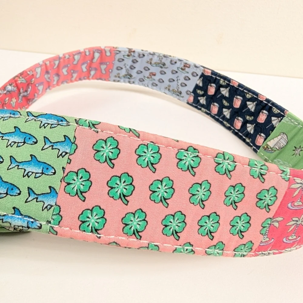 Vineyard Vines Patchwork Nautical D-Ring Belt Lobster Sailboat Cotton Size S